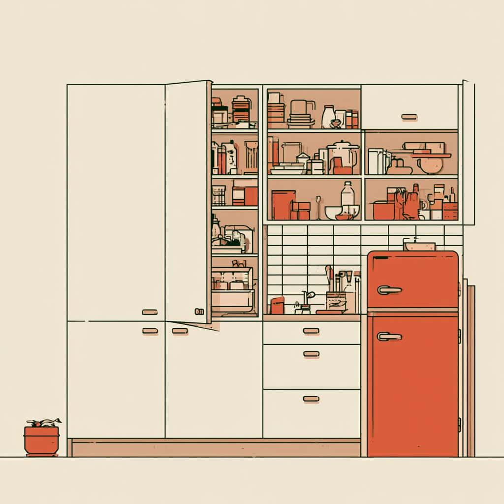empty kitchen cupboards before respray — kitchen respray Surrey